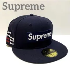 ✨未使用✨シュプリーム ボーンズ ボックスロゴ ニューエラ 7 1/4 ネイビー