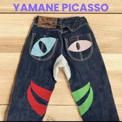 【超希少】EVISU 山根英彦 PICASSO 圧巻刺繍 アーカイブ デニム27のサムネイル