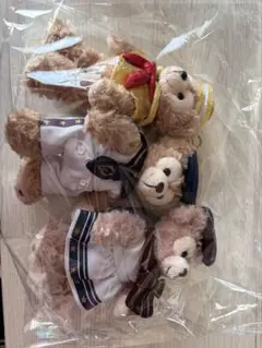 ダッフィー ぬいぐるみキーチェーン 3体セット