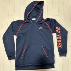 YONEX フード付きウェア Lサイズ ダークブルー