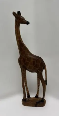 エジプトのキリン 木彫 オブジェ 木彫り 置物 動物 - メルカリ