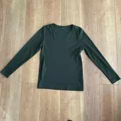 ユニクロ　リブクルーネックTシャツ　Lサイズ