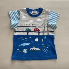 BAB CHIP 半袖Tシャツ 乗り物 海の生き物 90cmのサムネイル