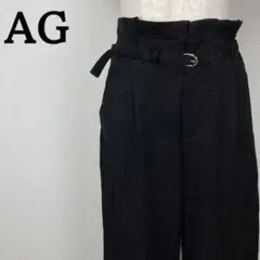 AG　エージー 黒 カジュアル　パンツ ブラック　ハイウェスト　S　七分丈のサムネイル