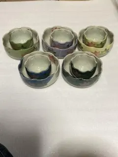 美濃焼？深山窯　皿小鉢セットのサムネイル