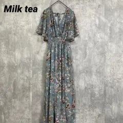 Milk tea ミルクティー　花柄　ロングワンピース　マタニティ　授乳服のサムネイル