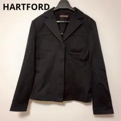 【HARTFORD】テーラードジャケット(1) ブラック 三陽商会 綿 美品