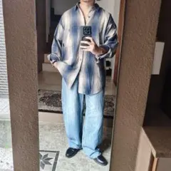 Patagonia　パタゴニア　オンブレチェック　ネルシャツ　シャドー　　L