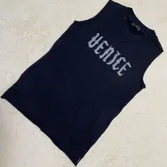 DIESELディーゼルノースリーブスウェット ブラックSIZE S