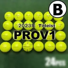【B43】Titleist PROV1 2023年 黄 ロストボール　24球のサムネイル