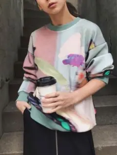 【入手困難品】AMERI VINTAGE♡LOUISE ART SWEAT