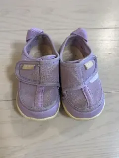 IFME シューズ ベビー 紫 12.5