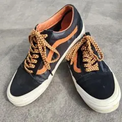 VANS PORTER コラボ オールドスクール ブラック/オレンジ 28cm