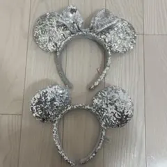 ミッキーマウス　ミニーマウス　スパンコールカチューシャ　キラキラ