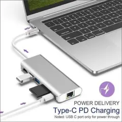 MacBook Type-C USB 3.0ハブ 2ポート