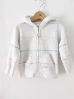 ジェラートピケ☆80〜90　フードパーカー　モコモコ