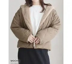 ソーシャルガール ファーブルゾンフード付きジャンパー モカ