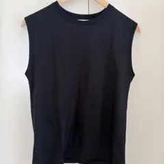 BEAUTY&YOUTH ブラック ノースリーブ Tシャツ
