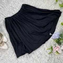 【INDIVI】フレアスカート　『38』　ワールド　ブラック　シンプル　上品