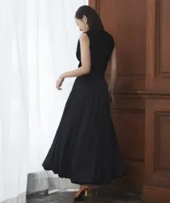 ánuans サテンドレープバルーンスカートMINT