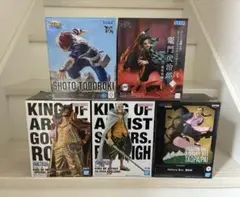 桃白白 レイリー ロジャー 竈門炭治郎 轟焦凍フィギュアまとめ売り 5体セット