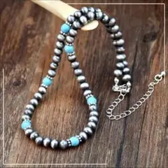 ターコイズ ナバホ族 インディアン シンプル ネックレス インディアンジュエリー