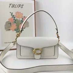 新品 COACH  コーチ　タビー ショルダーバッグ 26 　白