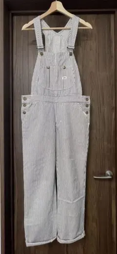 Lee ストライプオーバーオール　サロペット　Lサイズ