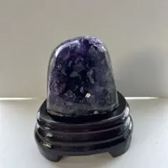 天然石 アメジスト ドーム 台座付き クラスター ウルグアイ産 濃い紫 浄化