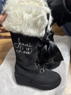 ジェイミーファー付きロングブーツ20cm☆