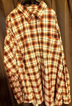 未使用CONVERSE チェック柄ネルシャツ 4L