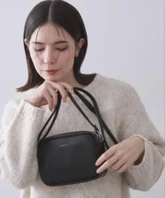 【美品】OPAQUE. CLIP スクエアミニショルダーバッグ