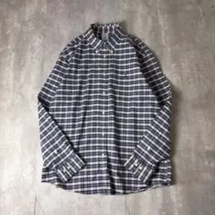 Brooks Brothers REGULAR チェック柄 BDシャツ XL 紺