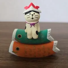 ☆コンコンブル　つみつみ鯉乗り 猫☆鯉のぼり　端午の節句☆五月飾り☆