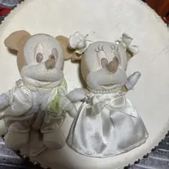 ミッキー ミニー 結婚式　ウェディング　ぬいぐるみ　キーホルダー