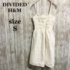 良品✨DIVIDED H&M キャミワンピース ホワイト S きれいめ シンプル