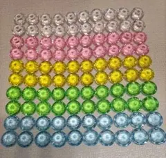 色大きさ揃っています！24mmアクリルアイス5色100個セット☆
