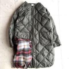 訳あり アーバンリサーチドアーズ ライトダウンキルトコート F 緑 定価1.6万