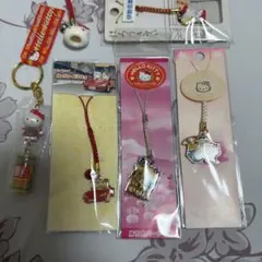 2011年製 ハローキティ Hello Kitty アクセサリーストラップ 4個
