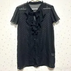 【新品未使用】エスタコット　ブラウス　LL 黒