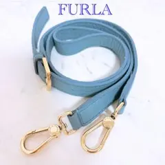 極美品♡﻿ FURLA ショルダーストラップ のみ 単品 ライトグレー レザー