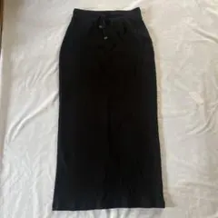 CIAOPANIC TYPTリブ ロングタイトスカート ブラック M 黒