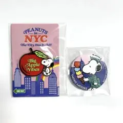 匿名発送 スヌーピー PLAZA ノベルティ ピンバッジ 缶バッジ 2点セット