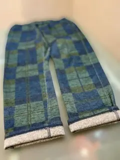最終価格希少POCKET PARK チェックフリースパンツ Lサイズ