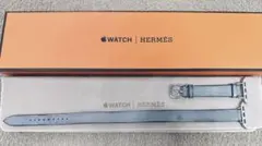 アップルウォッチHERMESドゥブルトゥールレザーストラップ