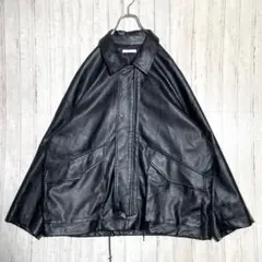 WYM フェイクレザー ミリタリーブルゾン ジャケット WYjk715 ブラック