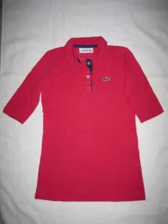 ☆LACOSTE☆とっても可愛い七分袖ワンピース☆6 105～125㎝♪ピンク
