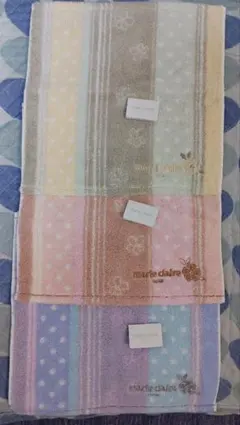 marie claire タオルハンカチ 3枚セット