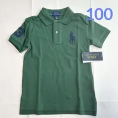 新作◇ラルフローレン ビッグポニー 半袖ポロシャツ 3T/100 グリーン