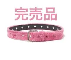 afbピンク ファー ベルト